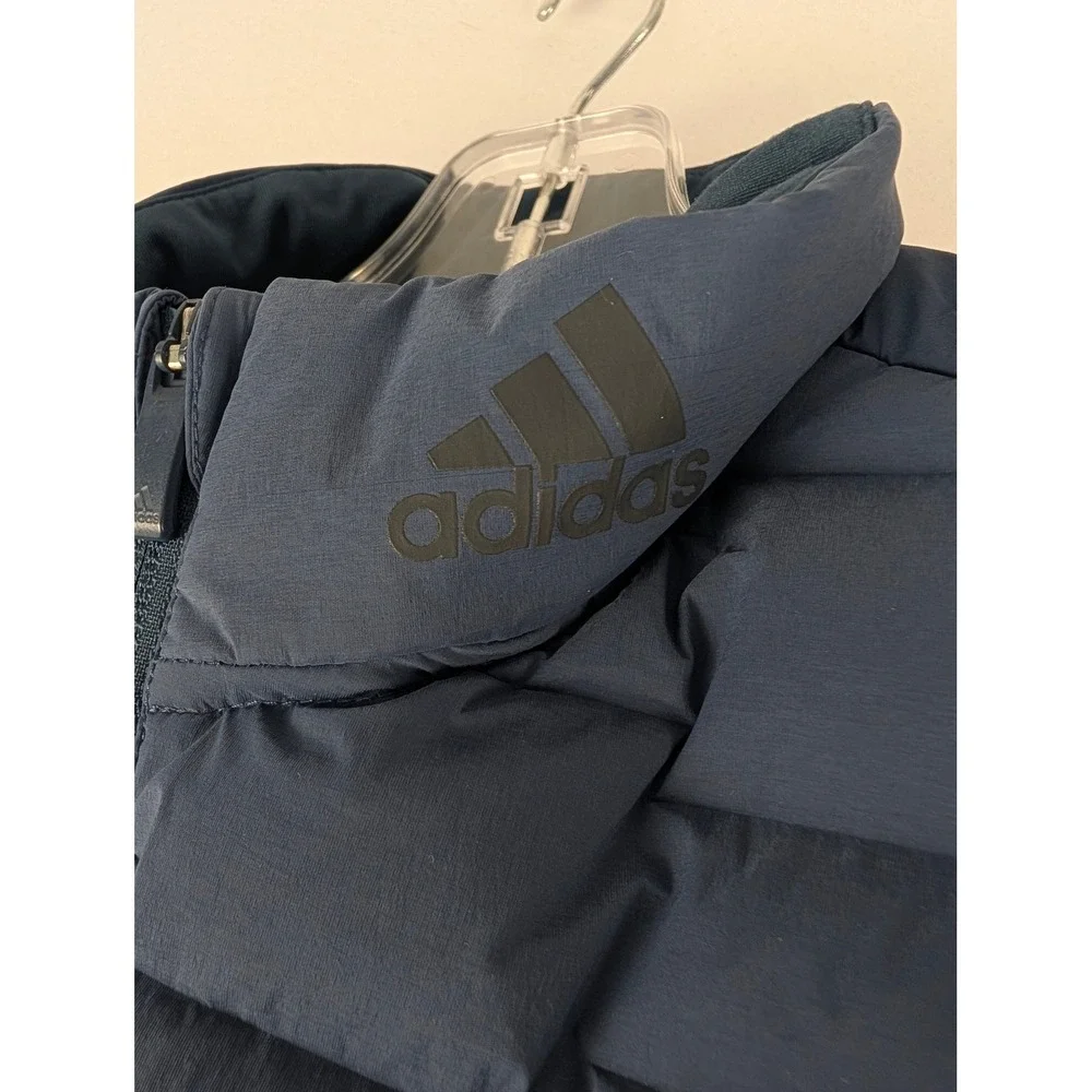 Adidas Frostguard Padded Vest Mens Medium Blue Full-Zip Golf